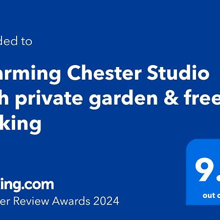 Charming Chester Studio With Private Garden & Free Parking Exterior photo